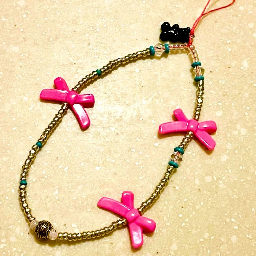 Phone String!! Pink Bows!